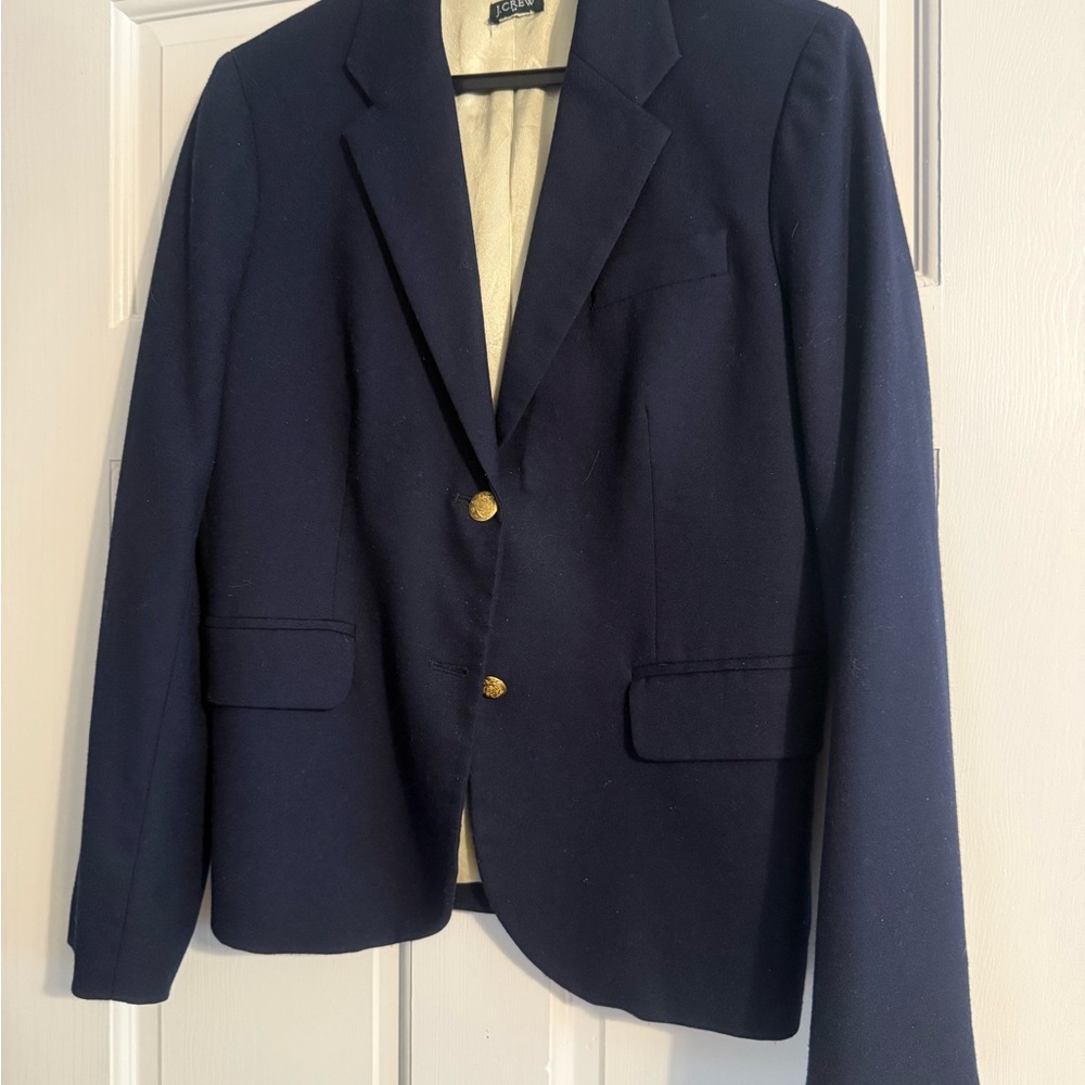 J. Crew Navy Blazer with gold button accents size small